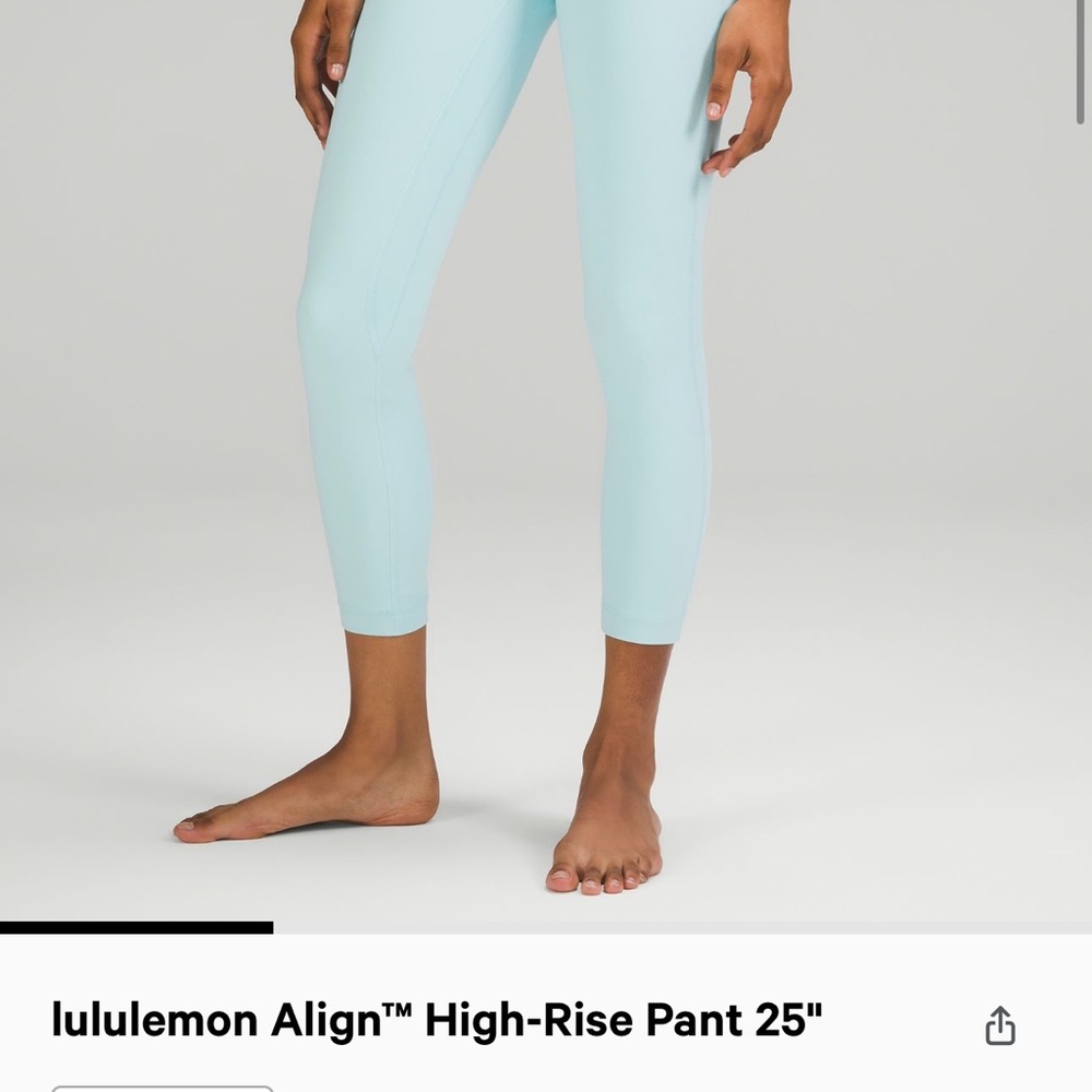 Lululemon High Rise Align Leggings - Icing Blue
